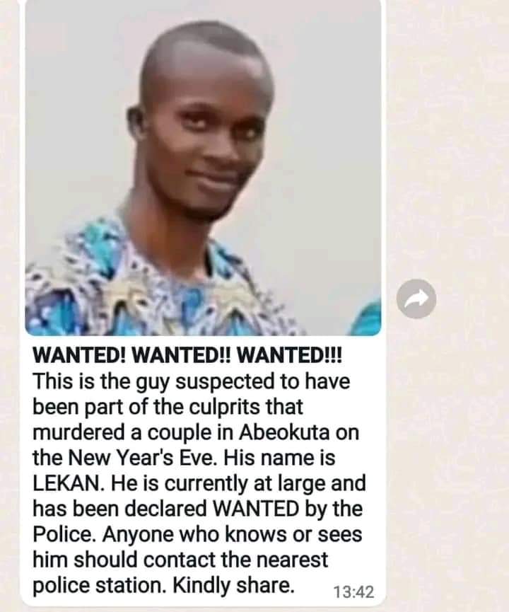 SUSPECT IN EX-CBN OFFICIAL, WIFE’S MIRDER ESCAPES FROM POLICE CUSTODY ...